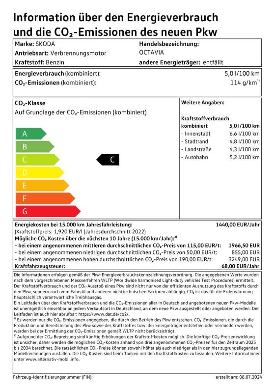 Octavia Combi   Label