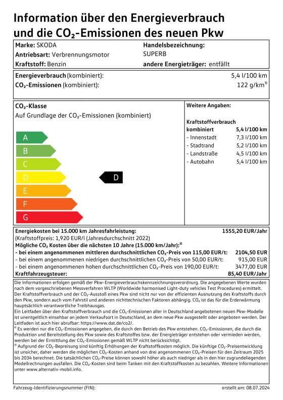 Superb Combi   Label